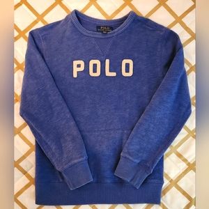 Ralph lauren sweater with a kangaroo pocket in front. M 10-12